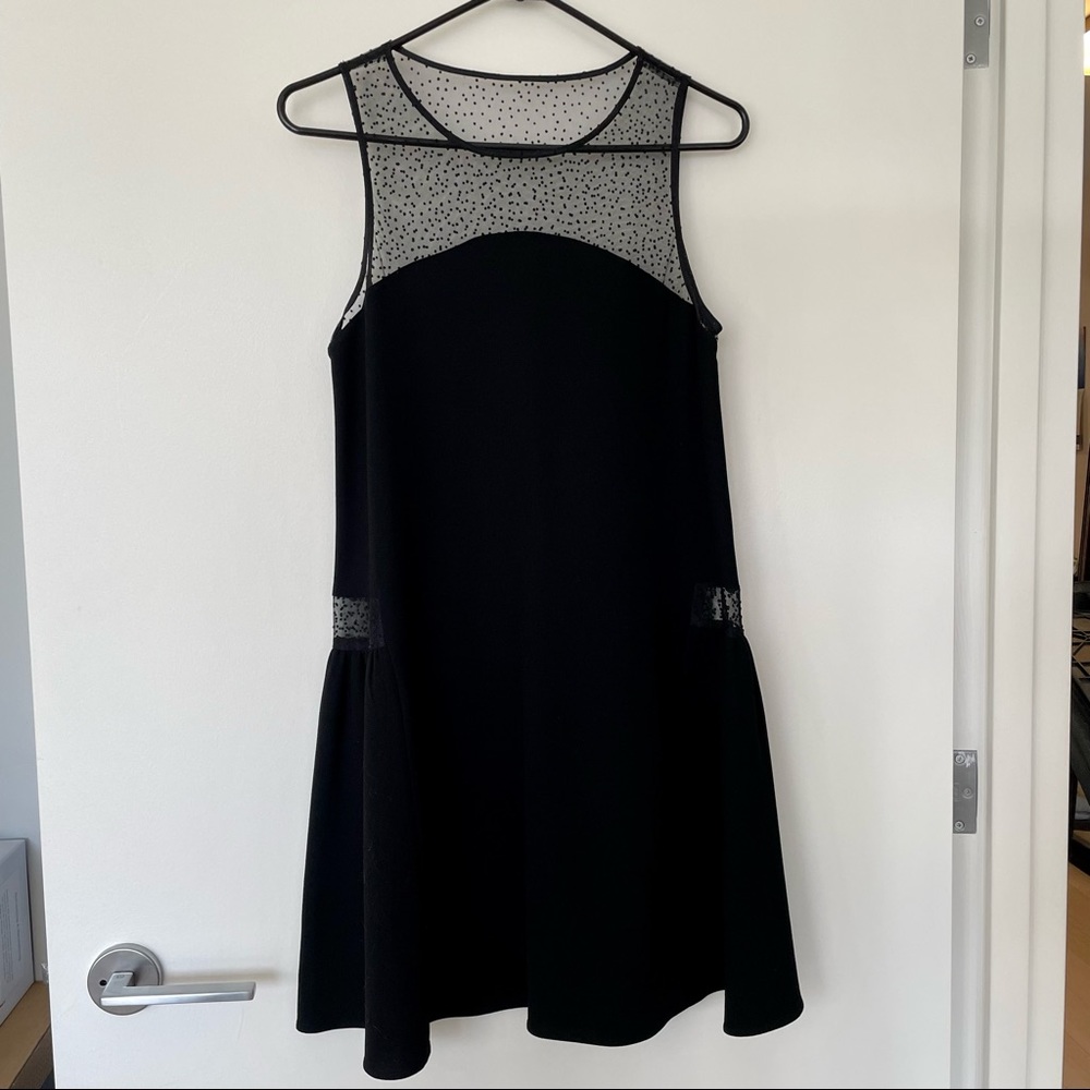 Cynthia Rowley Mesh Cutout Cocktail Dress
